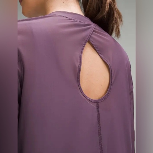 LULULEMON Keyhole Mesh Long-Sleeve Shirt in GRAPE THISTLE - Picture 4 of 16